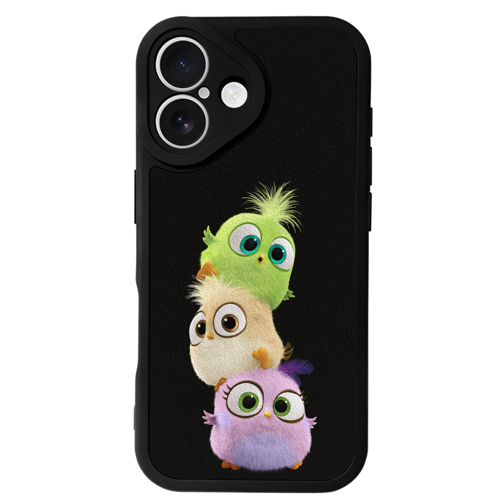 （画像用） Angry Birds アングリーバード 【iPhone 16シリーズ対応】シリコンスマホケース（レザー調） 材質：シリコン